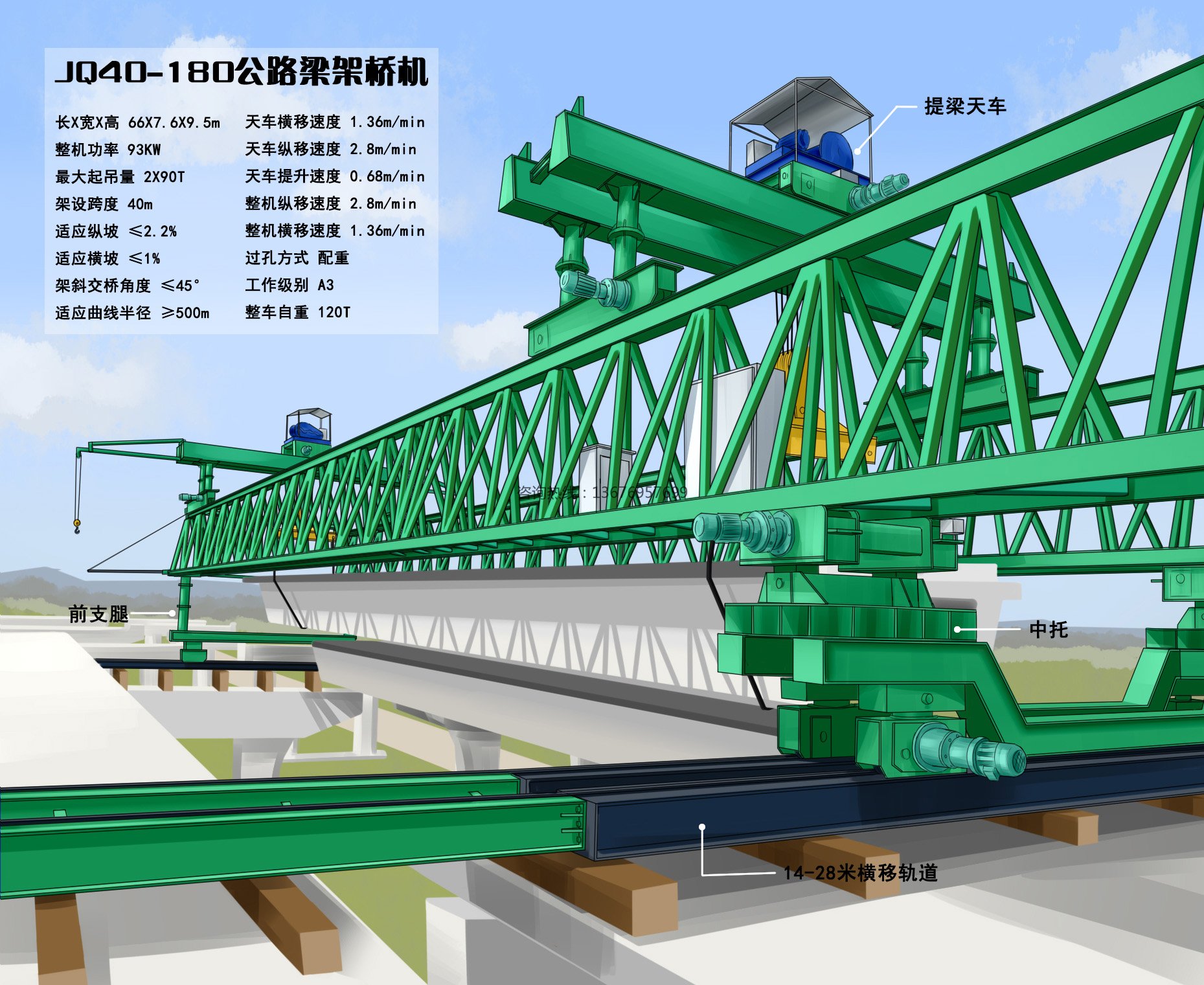 广东河源架桥机厂家 钢箱梁架设施工